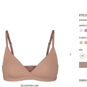 SKIMS FITS EVERYBODY CROSSOVER BRALETTE  -- SIENNA LARGE